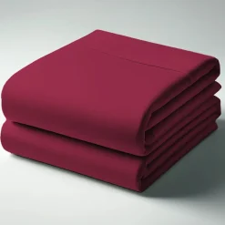 Drap-housse percale coton TERTIO® - bordeaux
