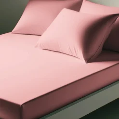 Drap-housse percale coton TERTIO® - rose