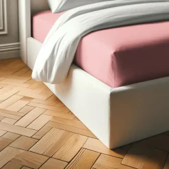 Drap-housse percale coton TERTIO® - rose