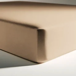 Drap-housse Percale De Coton TERTIO® - beige rosé