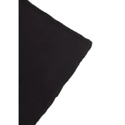 Echarpe carree franges unisexe IRMA en cachemire noir