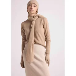 Echarpe etole unisexe en cachemire new beige creme