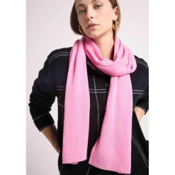 Echarpe etole unisexe en cachemire rose