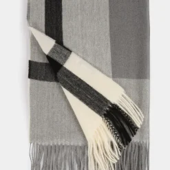 Echarpe femme Morgan grise et noire