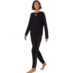 Ensembe Pyjama Jogging à Manches Longues noir