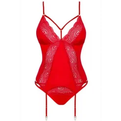 Ensemble 2 pièces - Corset et culotte - Rouge Obsessive