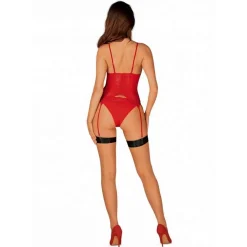 Ensemble 2 pièces - Corset et culotte - Rouge Obsessive