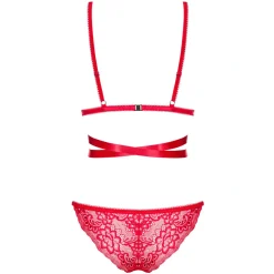 Ensemble 2P Soutien-gorge et String - Rouge