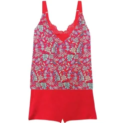 Ensemble pyjama - Caraco et short Pomm Poire Rouge
