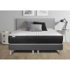 Ensembles matelas sommiers gris VITALSPRING