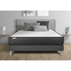 Ensembles matelas sommiers VITALPOWER gris