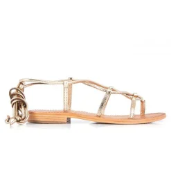 Entre-Doigt femme HELLEN Doré en cuir