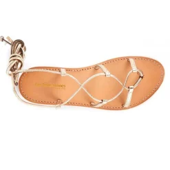 Entre-Doigt femme HELLEN Doré en cuir