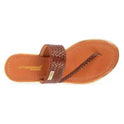 Entre-Doigt femme HONIT Marron en cuir