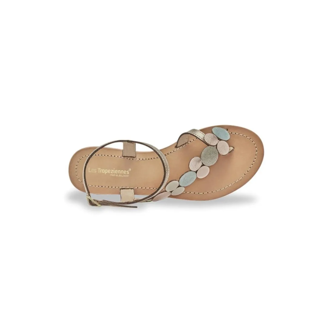 Entre-doigt HOLLY multi en cuir multicolore