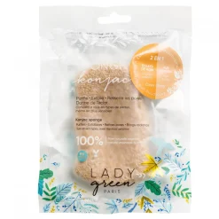 Eponge Konjac Eclats de noix Corps