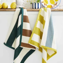 Essuie-mains en jacquard de coton RIVAGE VERT-Vert