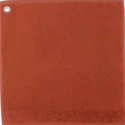 Essuie-mains oeillet Curl Terracotta 50 x 50