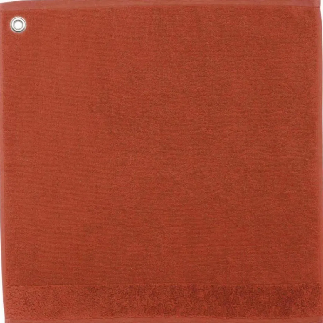 Essuie-mains oeillet Curl Terracotta 50 x 50
