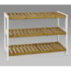 Etagère à chaussures bois et bambou trois niveaux