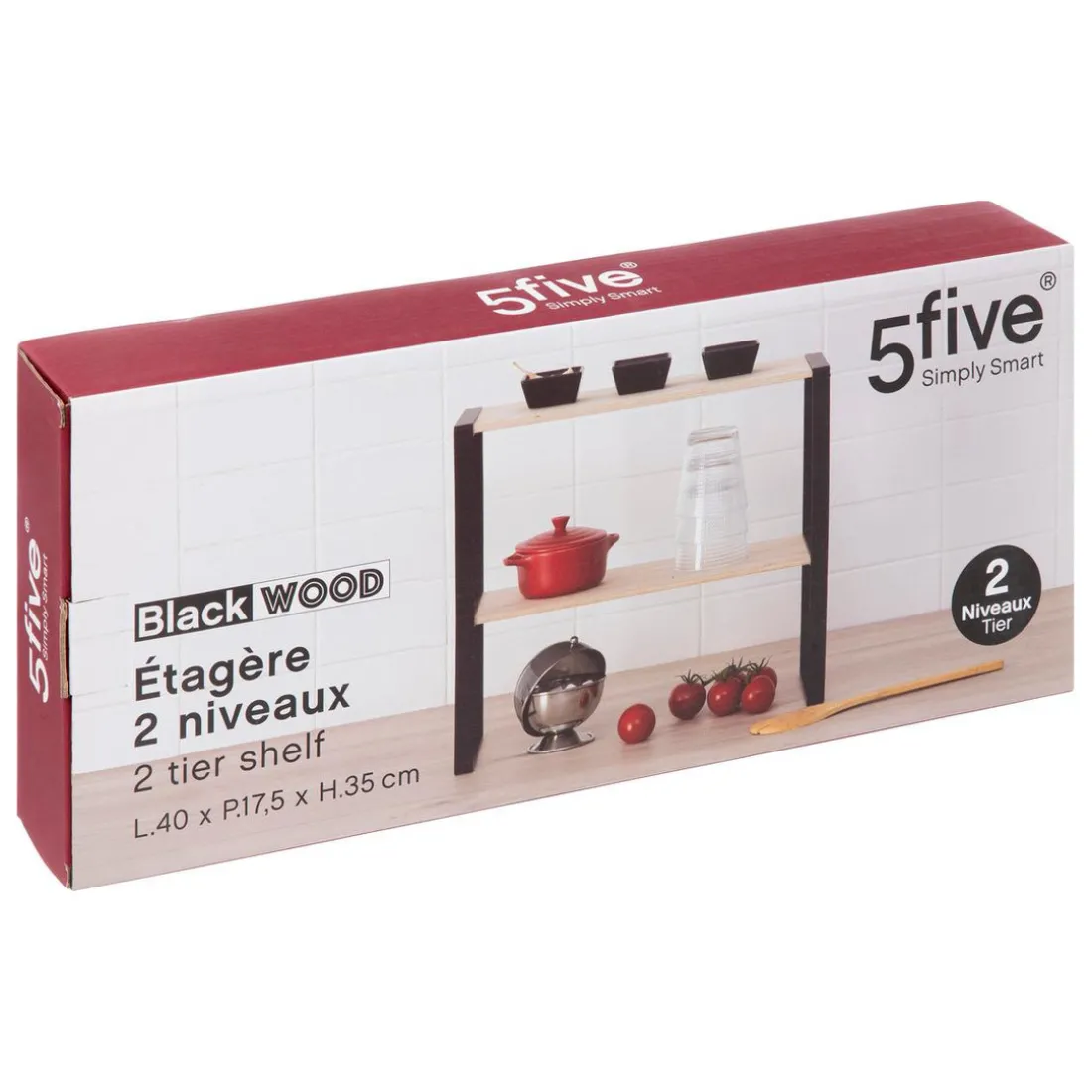 Etagère 2 niveaux Blackwood