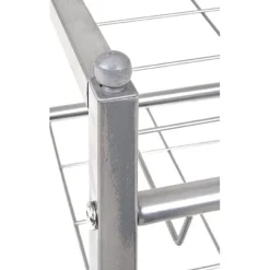 Etagère chaussures 2 grilles en acier