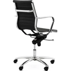 Fauteuil de bureau design 'MEGA' en matière synthétique noire