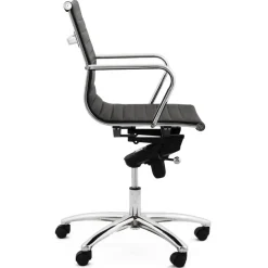 Fauteuil de bureau design 'MEGA' en matière synthétique noire