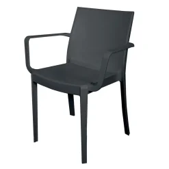 Fauteuil De Jardin Uni Gris/ Noir Spirit Garden DIANE