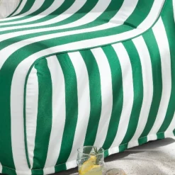 FAUTEUIL GONFLABLE - SUMMER STRIPES Vert 90x60x70cm