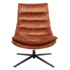 Fauteuil pivotant cuivre Brava