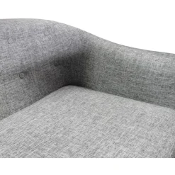 Fauteuil scandinave OLAF Tissu Gris Clair