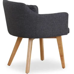 Fauteuil Scandinave Tissu Gris foncé SENDAT