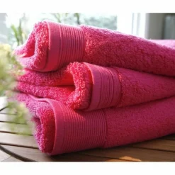 Gant uni micro-coton - Fuchsia