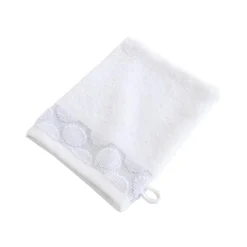 Gants de toilette blanc CERCLE en coton
