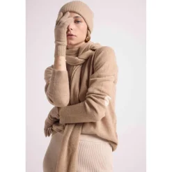 Gants unisexe MH-006 en cachemire new beige creme