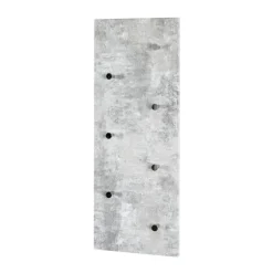 Garderobe murale décor beton modulable 7 crochets