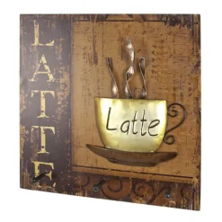 Garderobe murale Latte avec 3 crochets