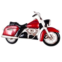 Garderobe murale vintage Moto rouge 5 crochets