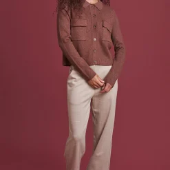 Gilet chocolat marron caramel
