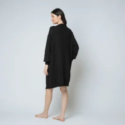 Gilet mi-long loose - Noir