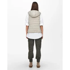 Gilets anti-froid beige en nylon
