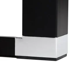 Grand bureau de direction en angle 'XLINE' en bois noir