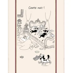 Grand torchon Dubout Courte nuit Ecru 60 x 80