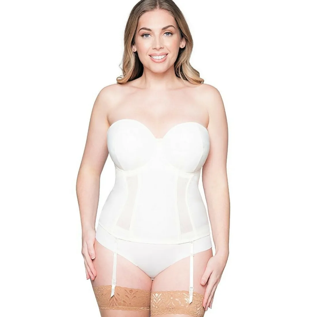 Guêpière bandeau armatures ivoire