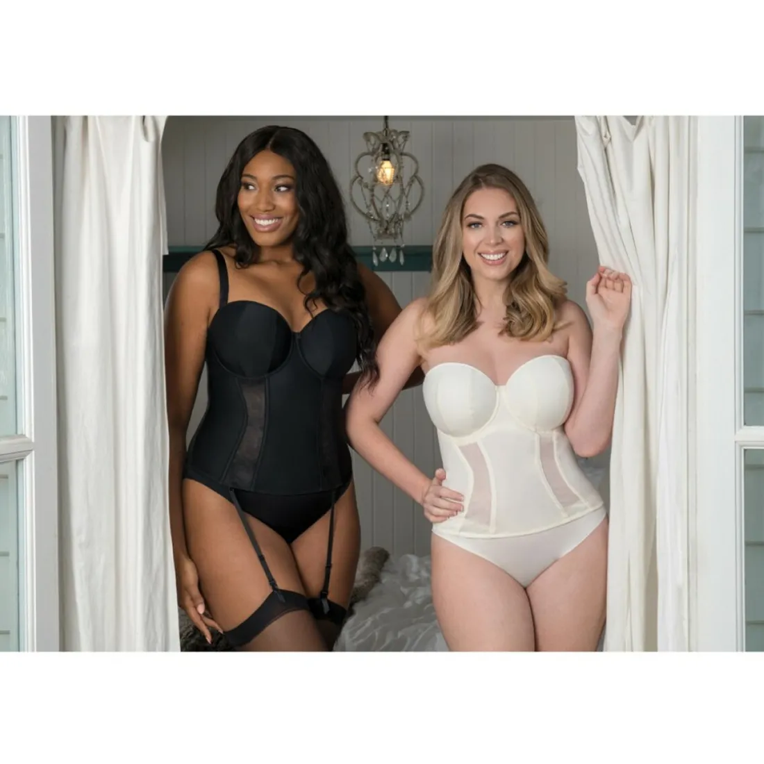 Guêpière bandeau armatures ivoire