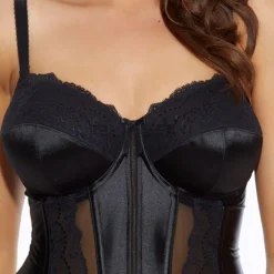 Guêpière bretelles amovibles Elomi MARIA black-Elomi noir
