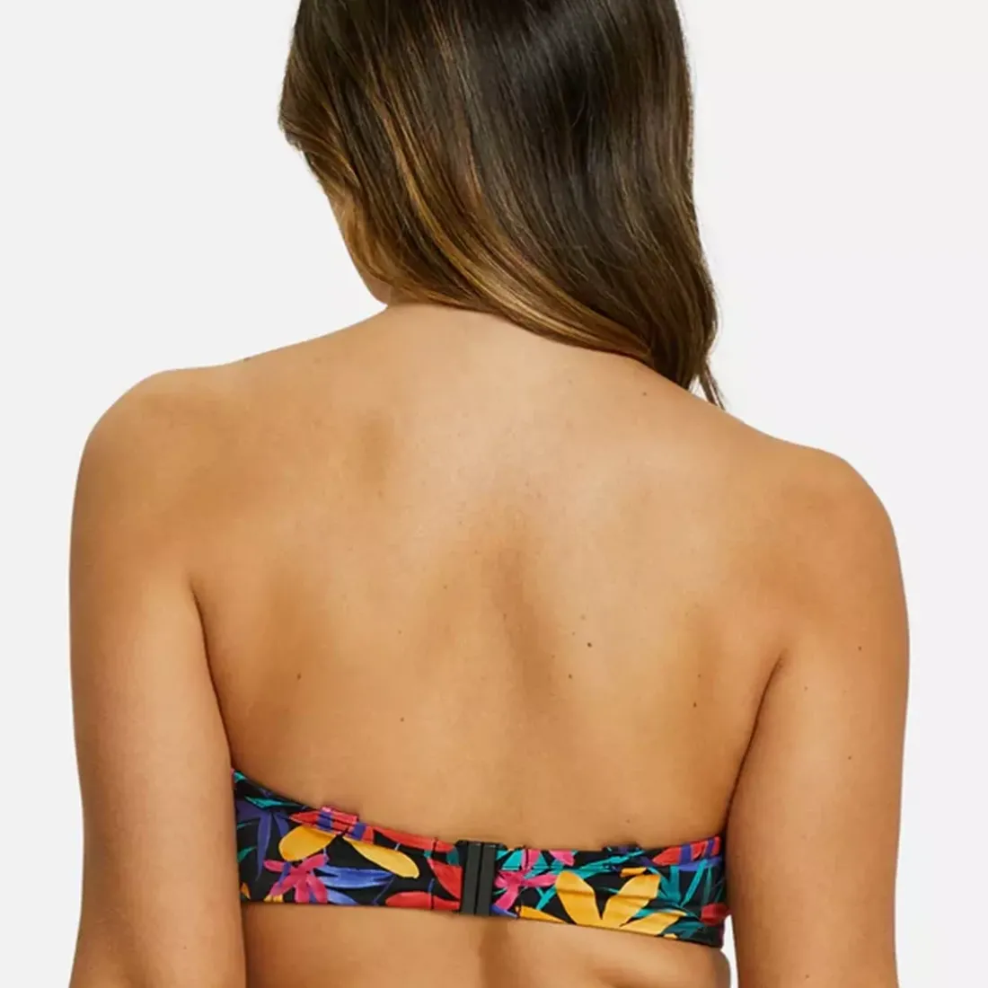 Haut de bain bandeau mousse avec armatures noir