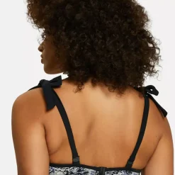 Haut de bain emboitant avec armatures noir