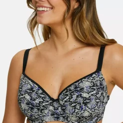 Haut de bain emboitant coques avec armatures noir